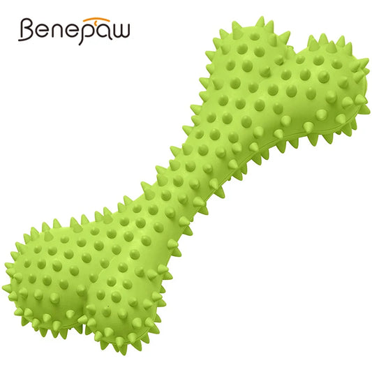 Benepaw Bite-resistant Rubber Floating Dog Bone For Medium & Large Dogs - aids teeth cleaning