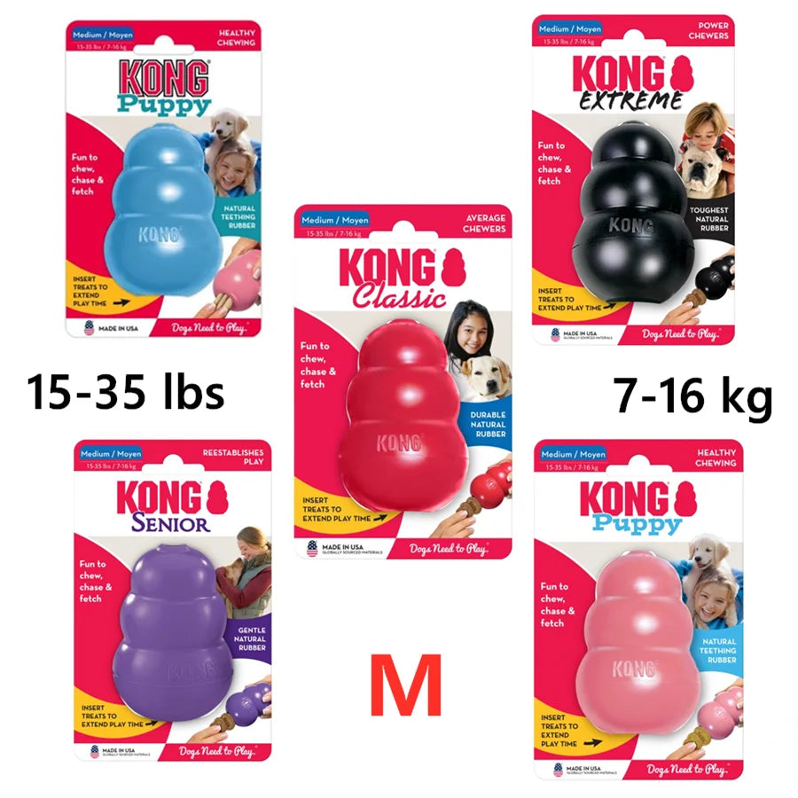 KONG Classic Dog Chew Toy - Up to 15-35lbs(7-16kg) - for Medium Dogs