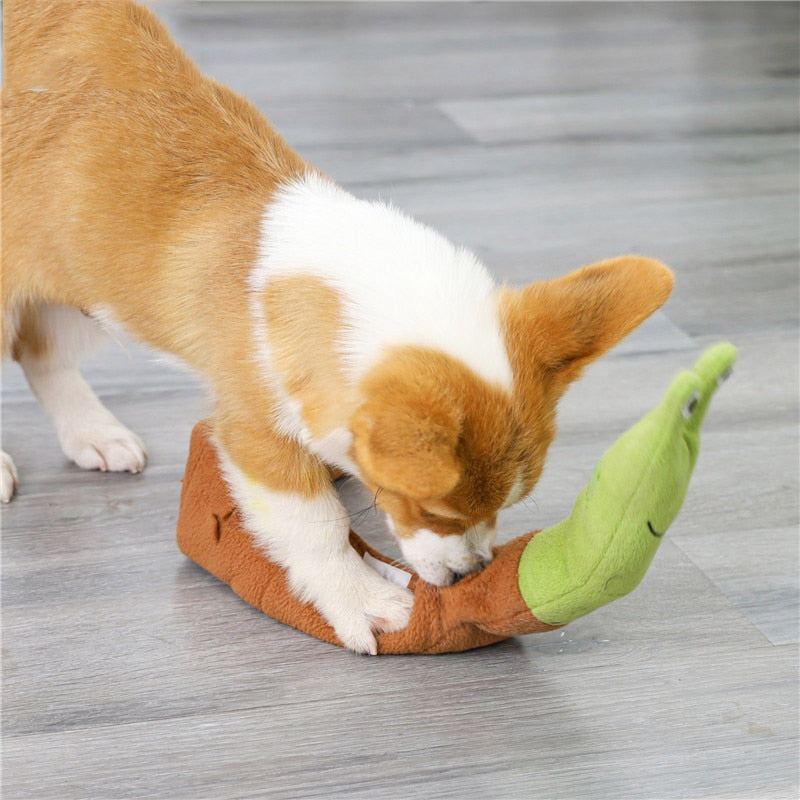 Interactive Foraging Snail Dog Toy - Machine washable