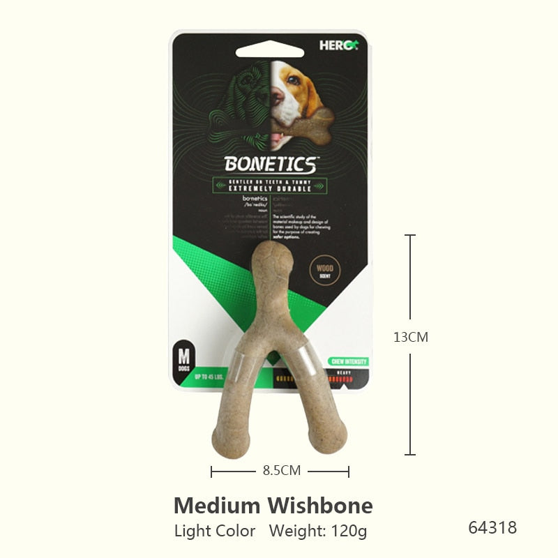 CAITEC Hero Bonetics Chewing Bone - Durable Bite Resistant great for Small to Large Dogs