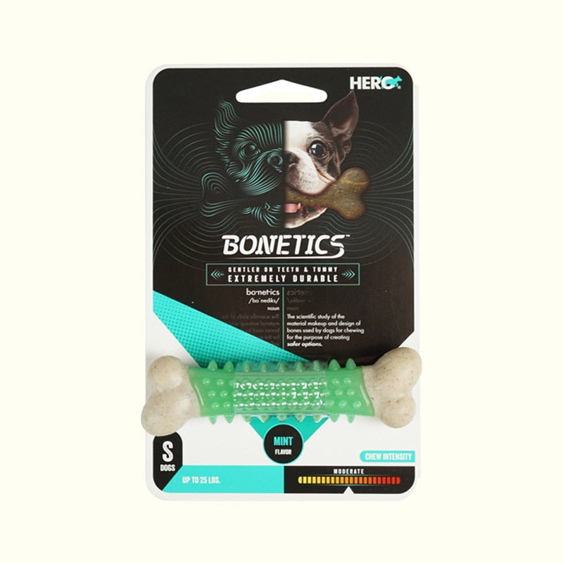 CAITEC Hero Bonetics Chewing Bone - Durable Bite Resistant great for Small to Large Dogs