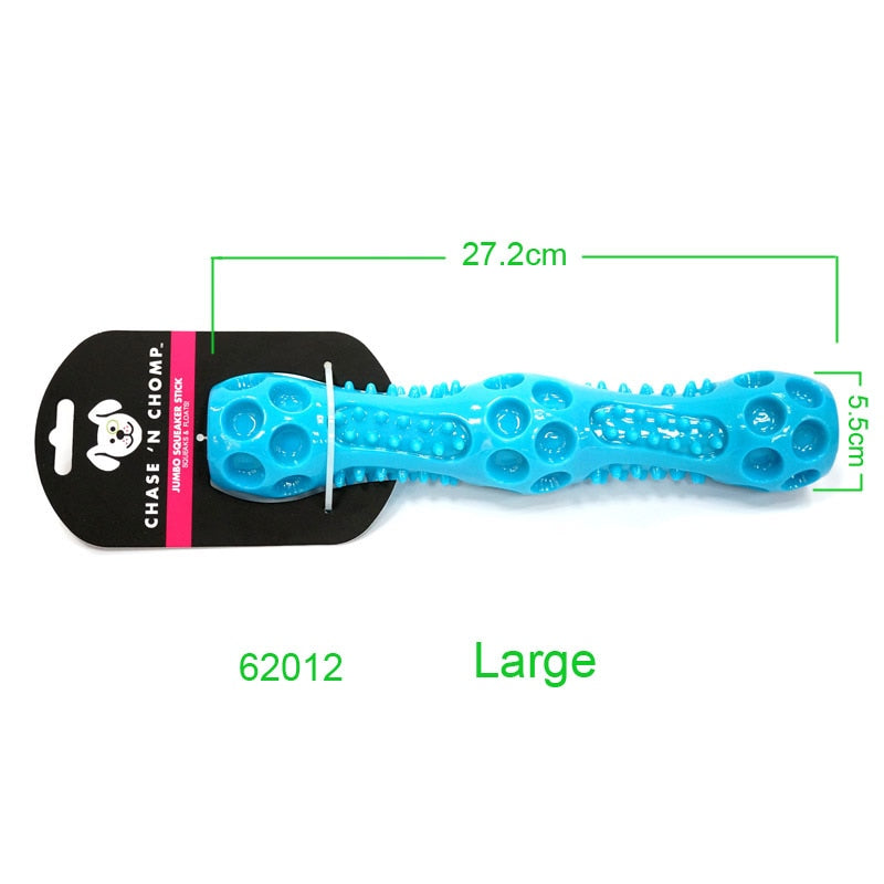 CAITEC Rubber Squeaking Floating Springy Stick for Tossing and Chasing - 2 Sizes Available