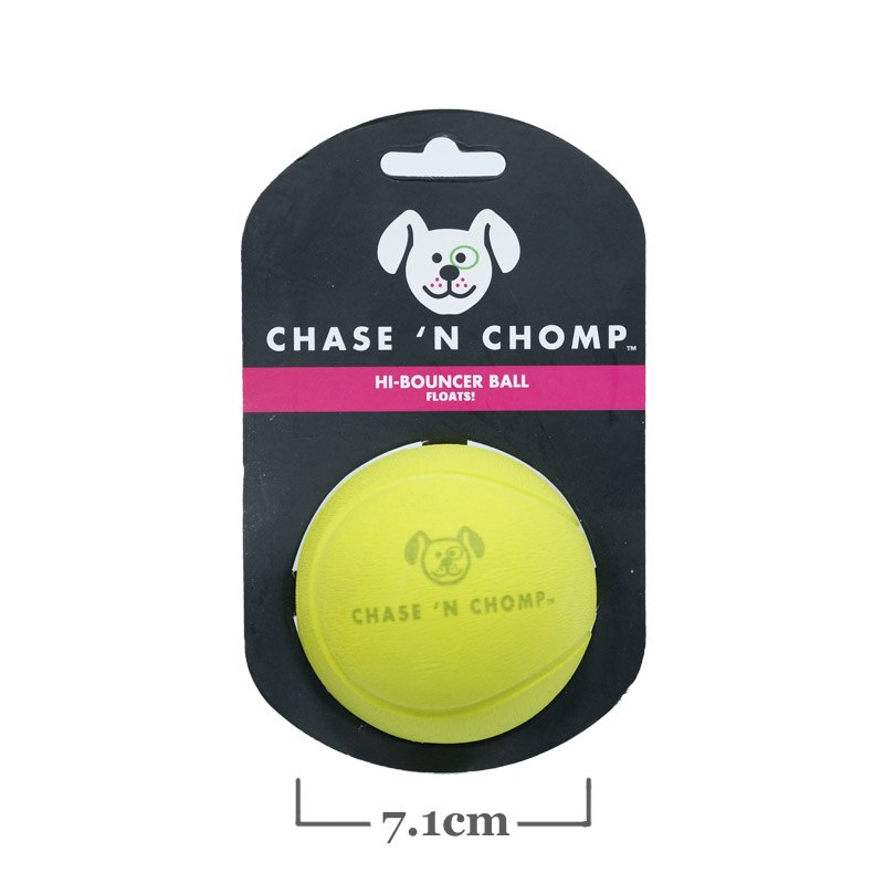 CAITEC Chase 'N Chomp Soft Rubber Floating Bouncy Ball - Suitable for Small to Large Dogs