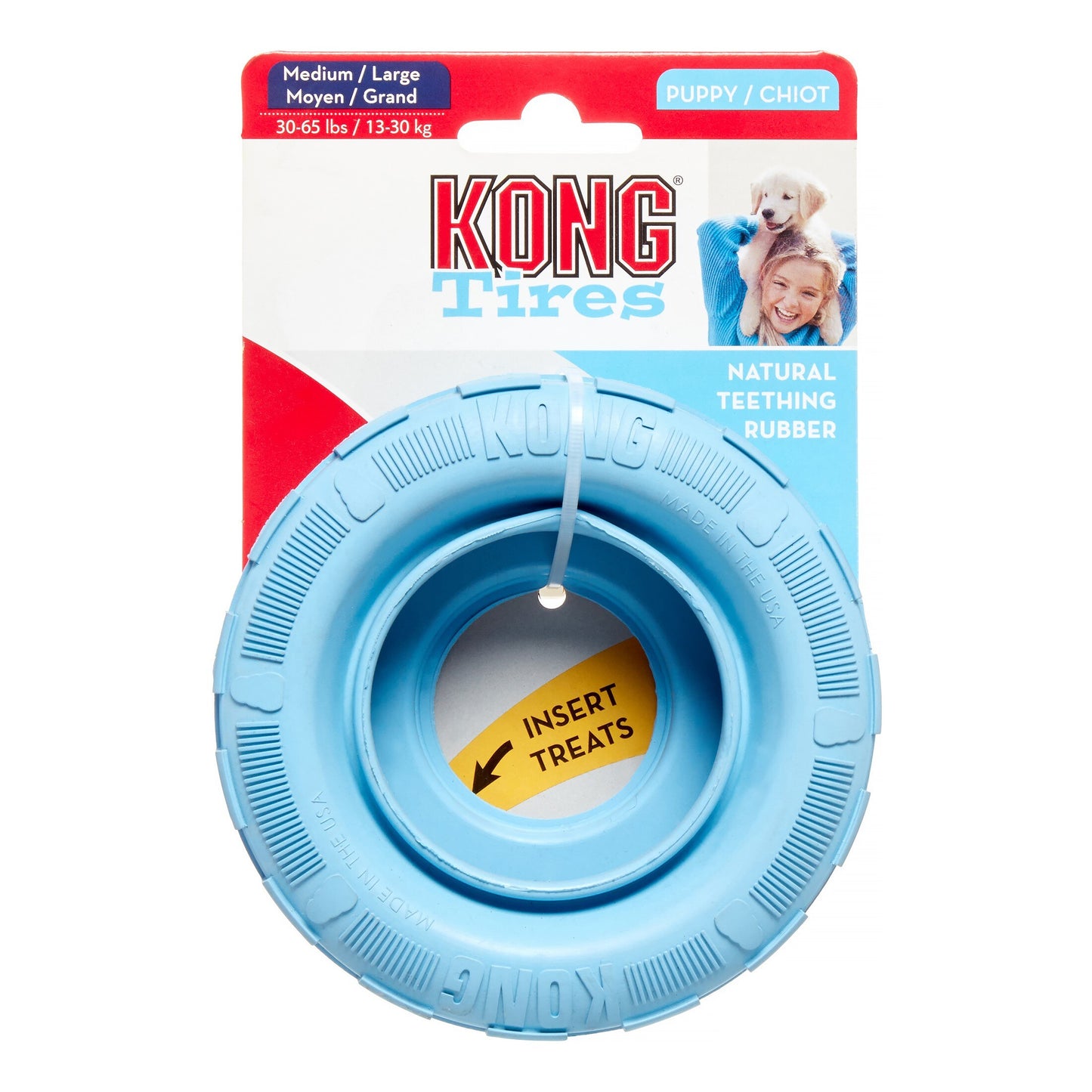 KONG Tires Dog Toy - Size M/L (13-30kg)