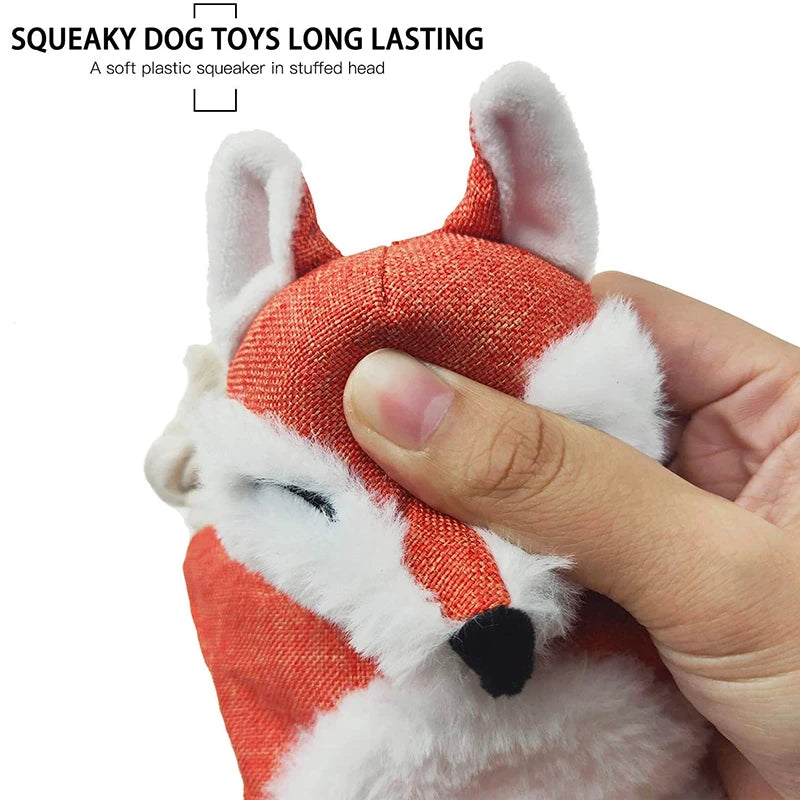 Benepaw Squeaky Durable Stuffless Rope Knots Dog Toy - Interactive play For Small, Medium & Large Dogs