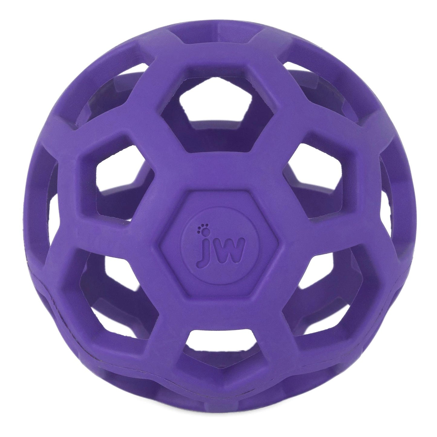 JW Pet Hol-ee Geometric Rubber Foraging Chew ball For Small, Medium & Large Dogs