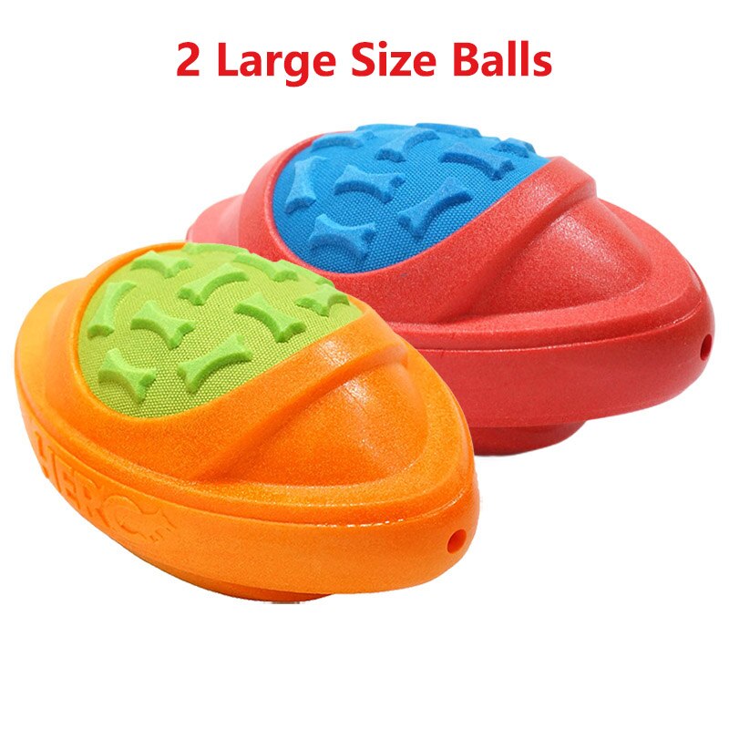 CAITEC Dog Toy Football - Floating & Squeaky for Outdoor Throwing - Suitable for Medium to Large Dogs