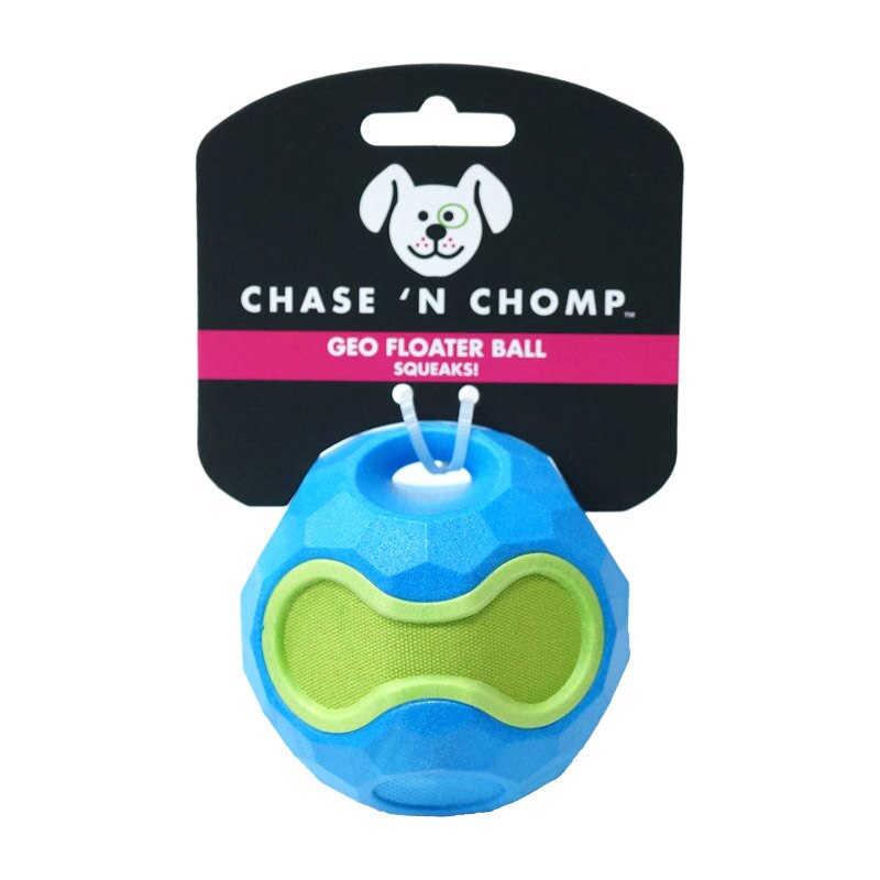 Caitec Chase 'N Chomp Floating Squeaky Ball - Suitable for Medium to Large Dogs