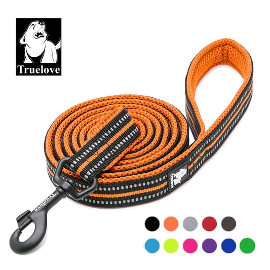 Truelove Double Thickness Soft Mesh Reflective Nylon Dog Leash for  Running / Safe Walking