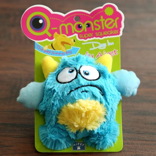 Q-Monster Interactive Squeaky Monster Dog Toy