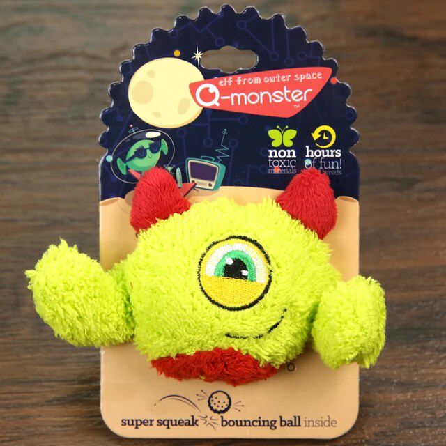 Q-Monster Interactive Squeaky Monster Dog Toy