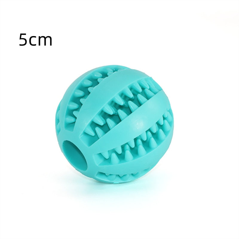 Rubber Interactive Chew Foraging Dog Ball Toys