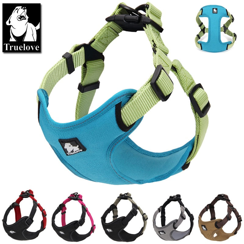 Truelove Padded Reflective Step in Dog harness - Adjustable No Pulling Dog Harnesses for Small to Medium Dogs TLH5951