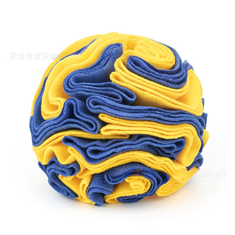 Dog Foraging Sniffing Ball Puzzle Toy - Increases IQ - Slow Dispensing Feeder