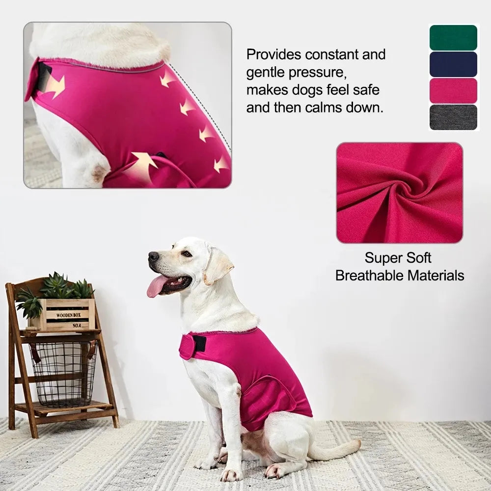 Reflective Anxiety Dog Vest / Coat - XS to XL - For Small, Medium & Large Dogs