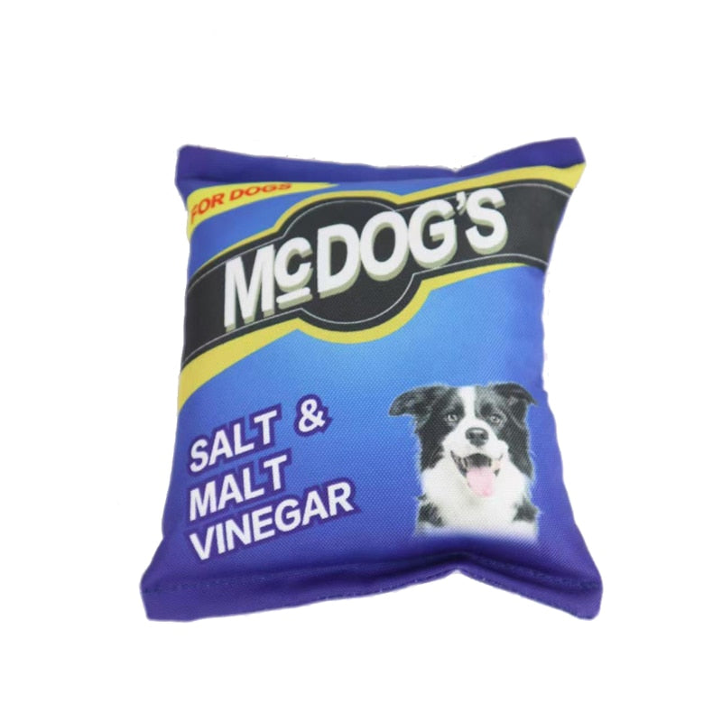 Novelty Squeaky Crisps Toy For Small Or Medium Dogs