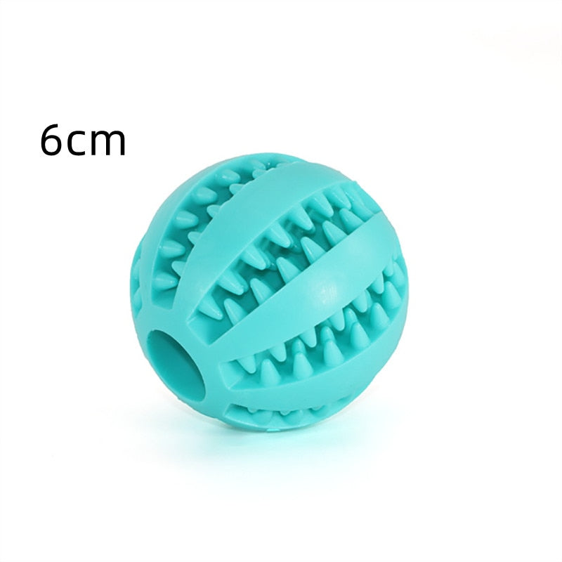 Rubber Interactive Chew Foraging Dog Ball Toys