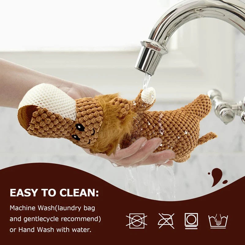 Benepaw Durable Squeaky Eco-friendly Dog Toy For Aggressive Chewers - For Small, Medium & Large Dogs