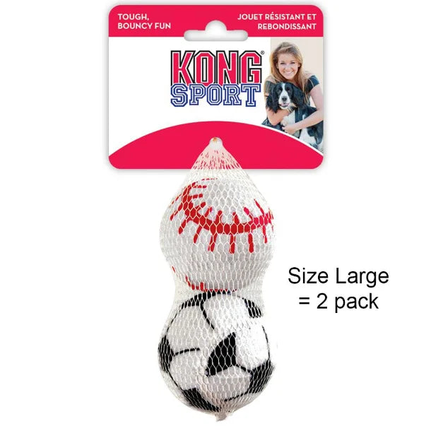 KONG Sport Balls Assorted Balls - Medium & Large size packs