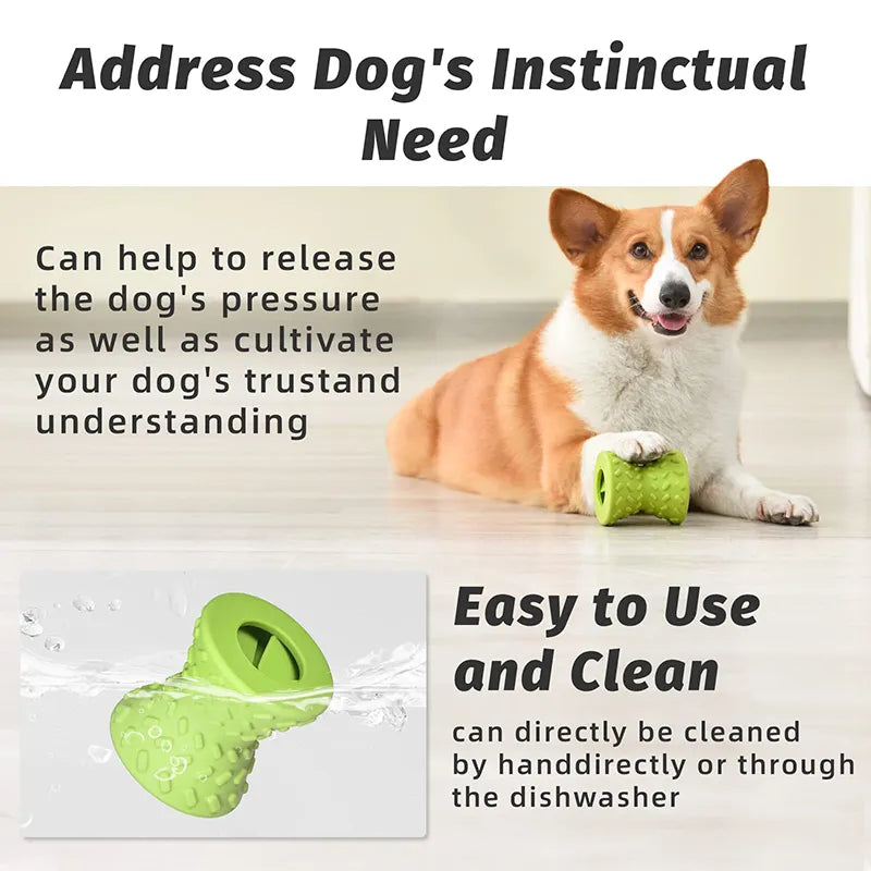 Benepaw Interactive Foraging Treat Dispensing Dog Toy for Aggressive Chewers - Nontoxic and made from Natural Rubber