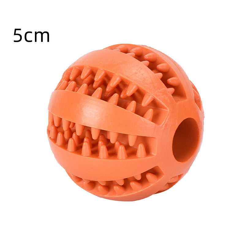 Rubber Interactive Chew Foraging Dog Ball Toys