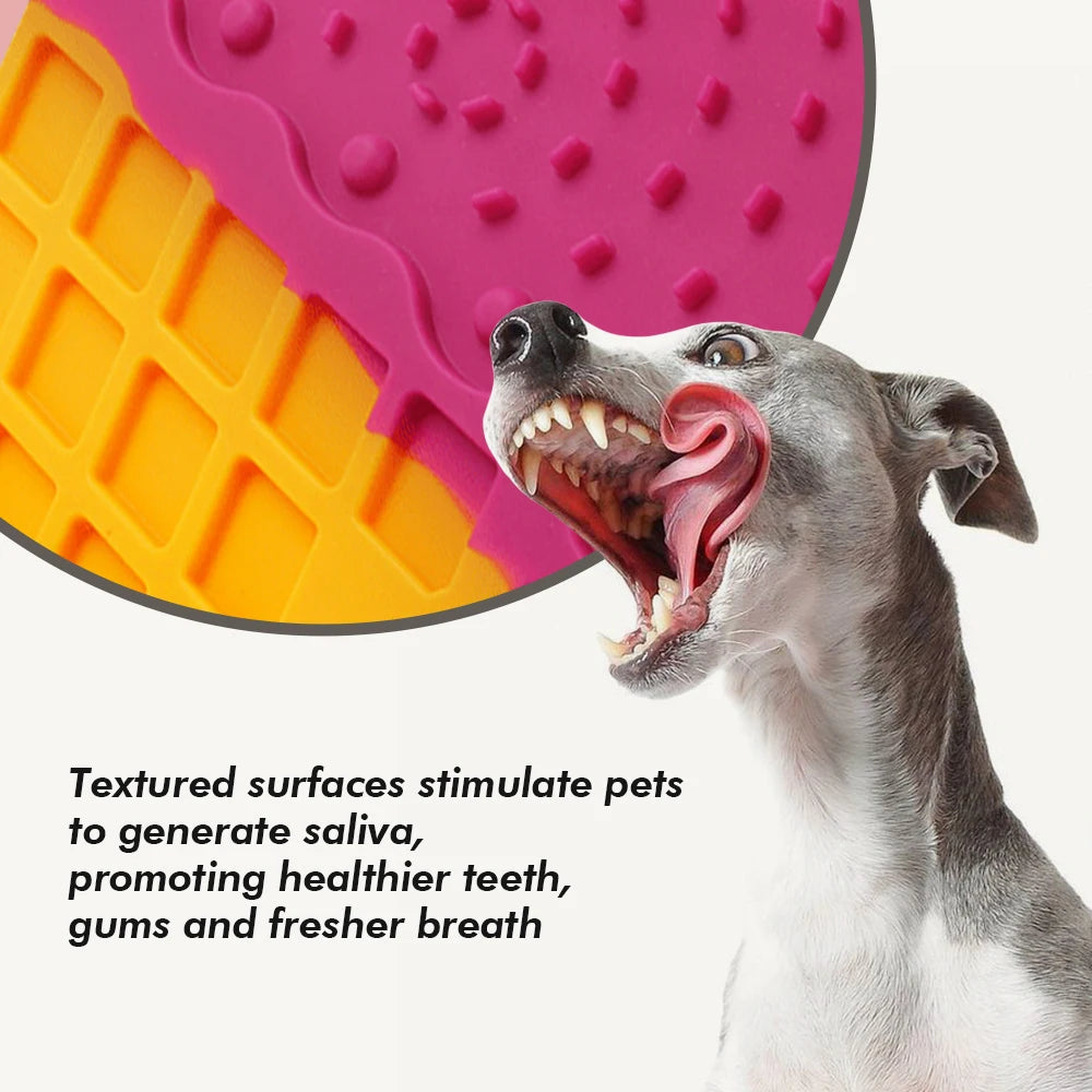 All For Paws Dog Feeding Silicone Ice Cream Lick Mat - Textured Slow Feeding mat