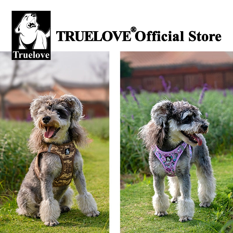 Truelove Soft Air Mesh Adjustable Reflective Dog Harness for Small and Medium Breeds TLH3016