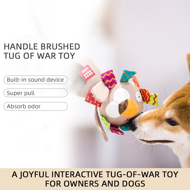 GiGwi Squeaky Interactive Plush Toy For Small/Medium/Large Dogs