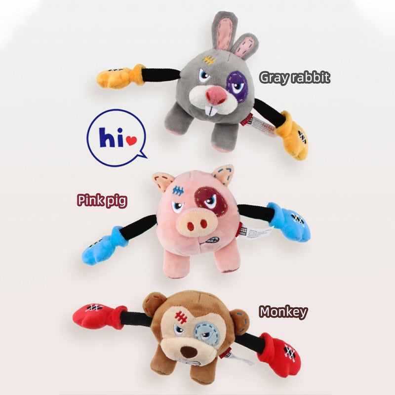 GiGwi Newest Pet Toys Cute Boxer Panda Series Sound Interactive For All Dogs