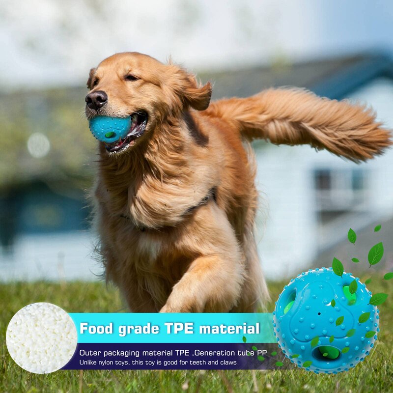 Benepaw Durable Interactive Squeaky Dog Ball Eco-friendly Natural Rubber for Medium to Large Dogs