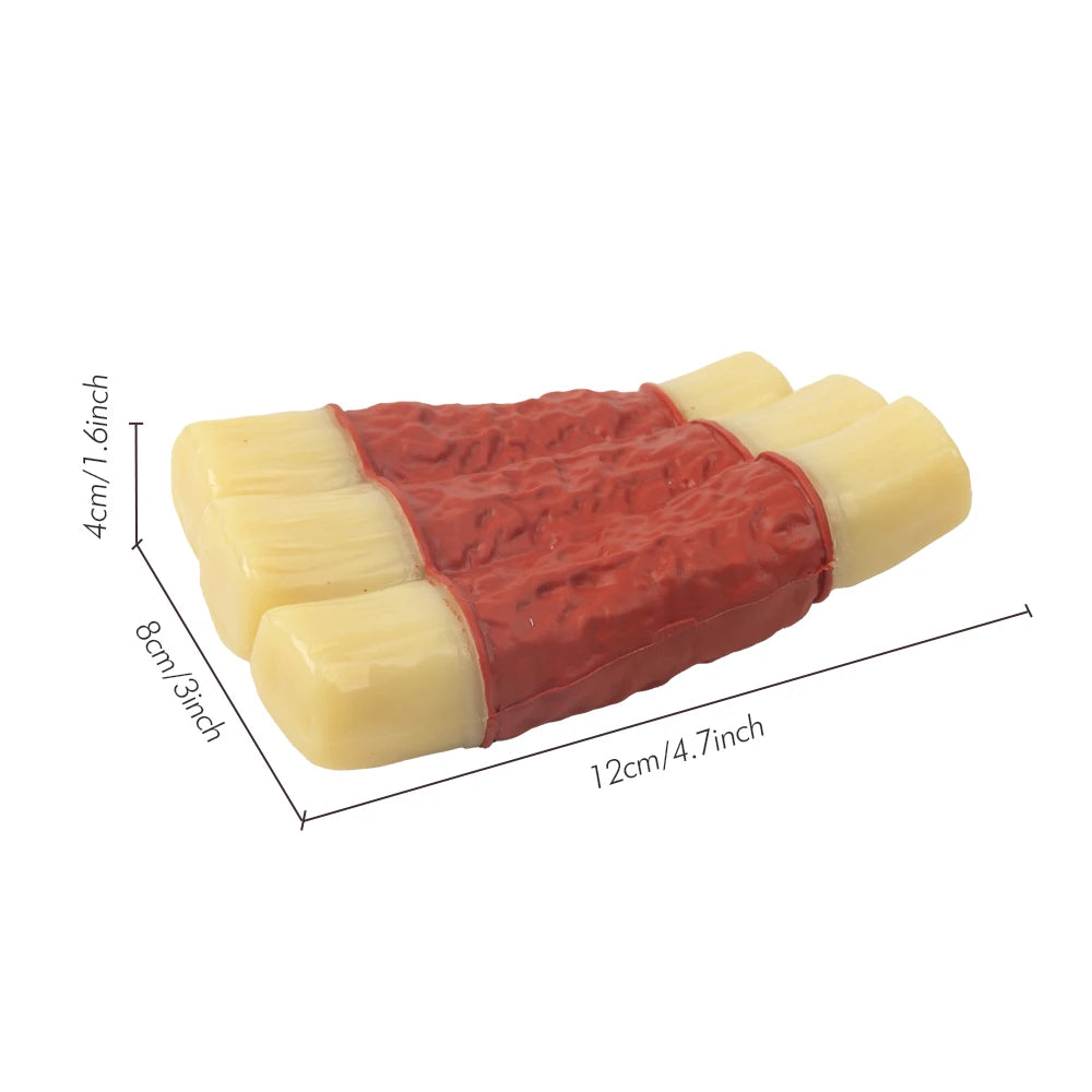 All For Paws Strong Chewer Bacon Flavour Toy made from Non-toxic Nylon Rubber