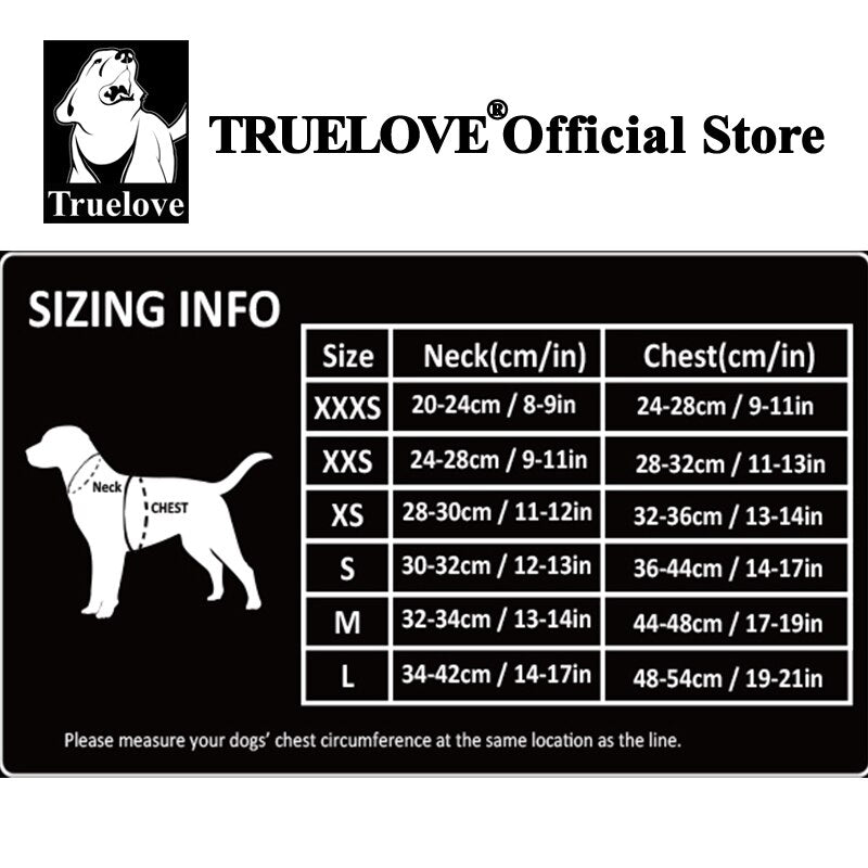 Truelove Soft Air Mesh Adjustable Reflective Dog Harness for Small and Medium Breeds TLH3016