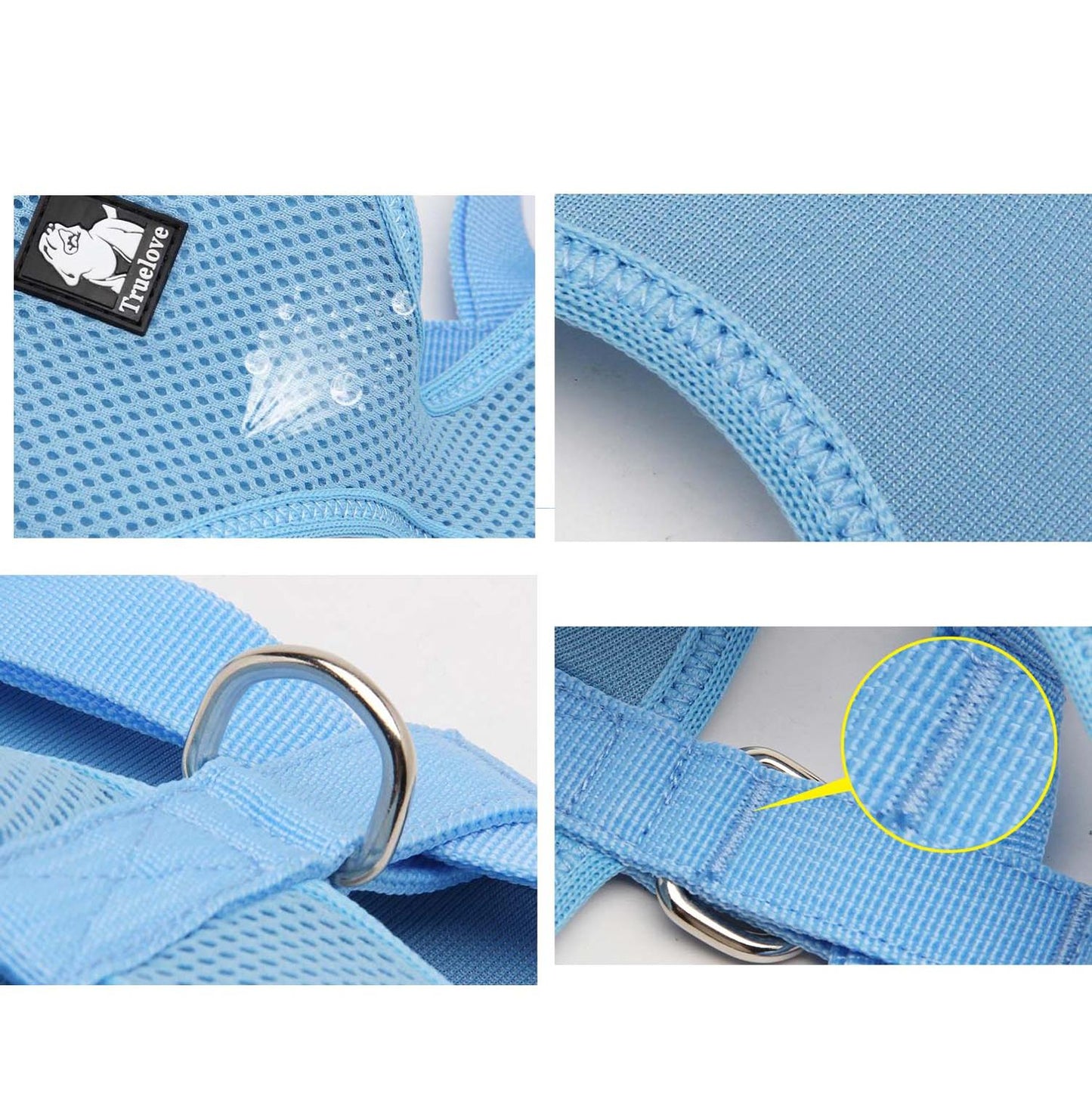 Truelove Puppy / Small Dog Breathable Mesh Nylon Harness (Blue)