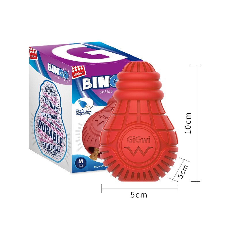 GiGwi Bingo Series Light Bulb Dog Foraging Rubber Toy