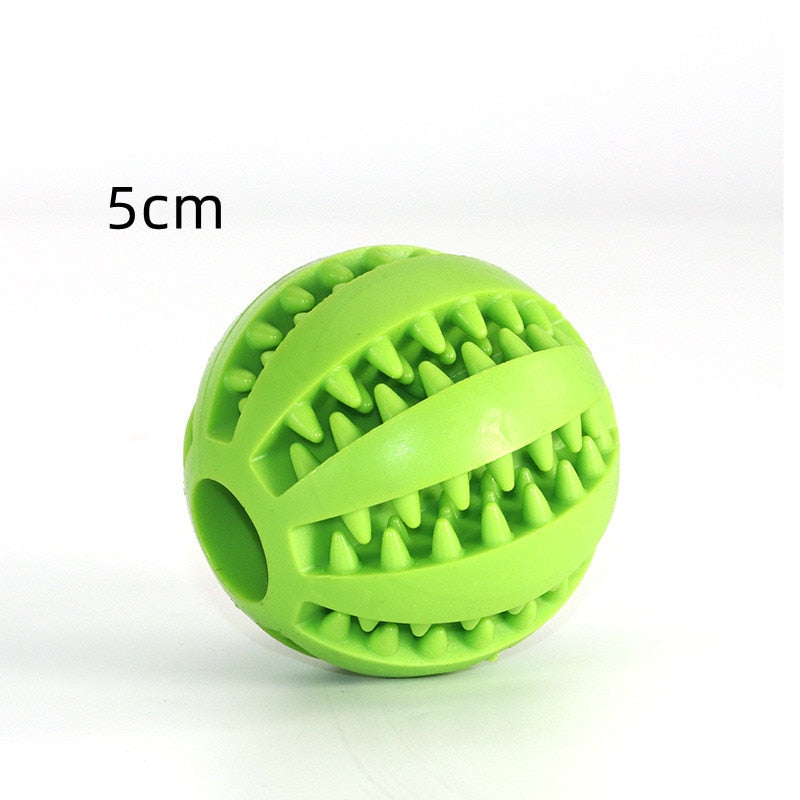 Rubber Interactive Chew Foraging Dog Ball Toys