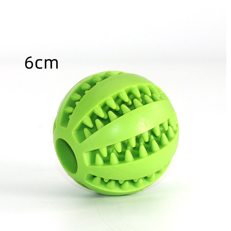 Rubber Interactive Chew Foraging Dog Ball Toys