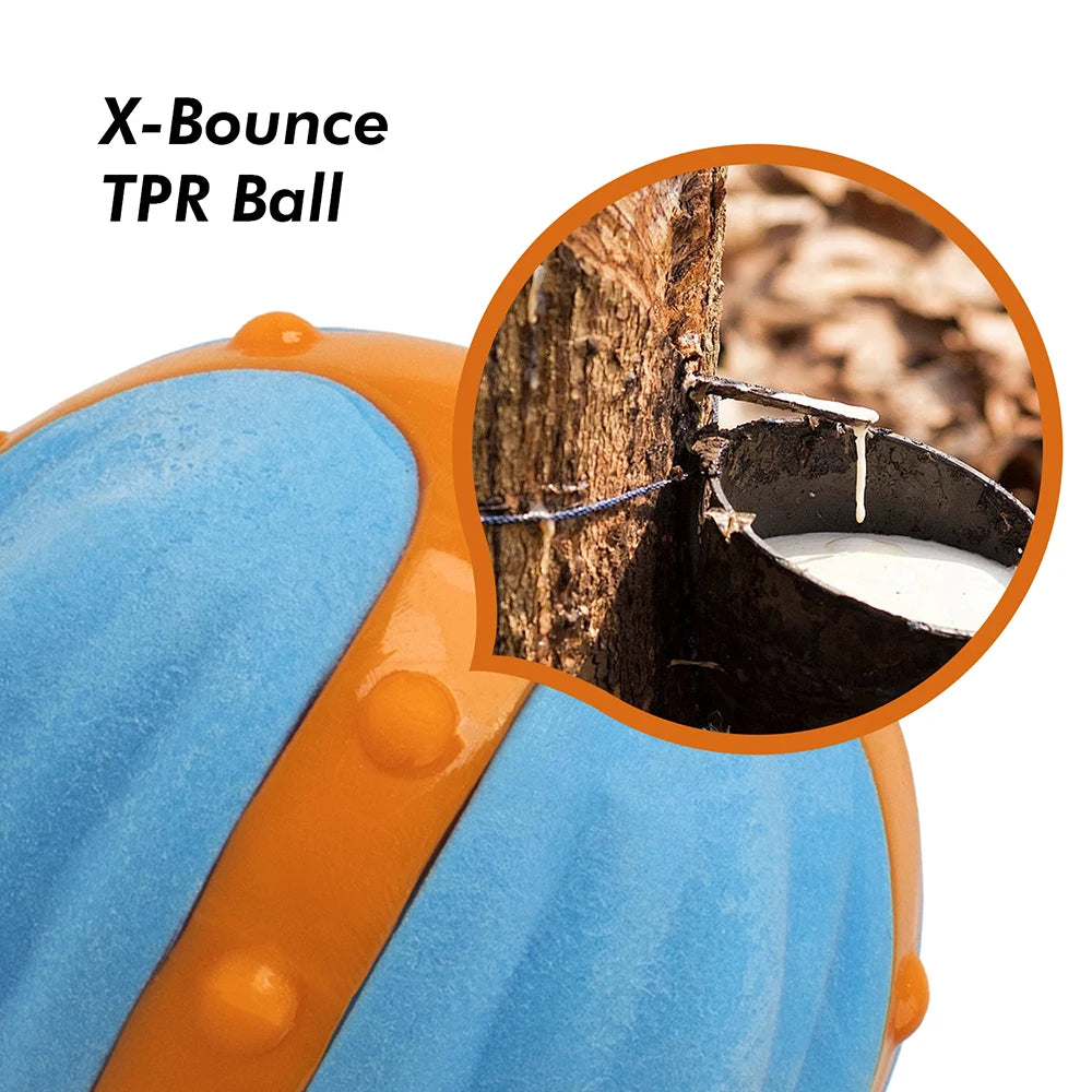 All For Paws X-Bounce Ball Floating Chew toy with squeaker