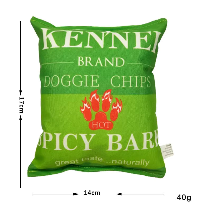 Novelty Squeaky Crisps Toy For Small Or Medium Dogs