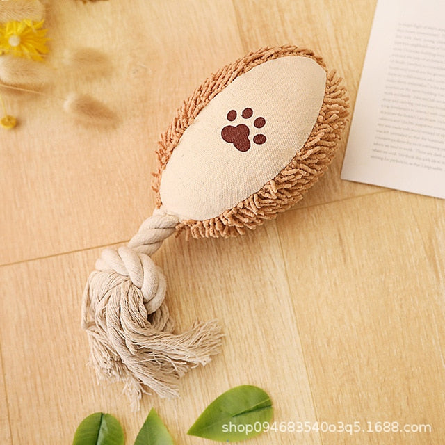 Cute Snuggle Squeaky Rope Dog Toys