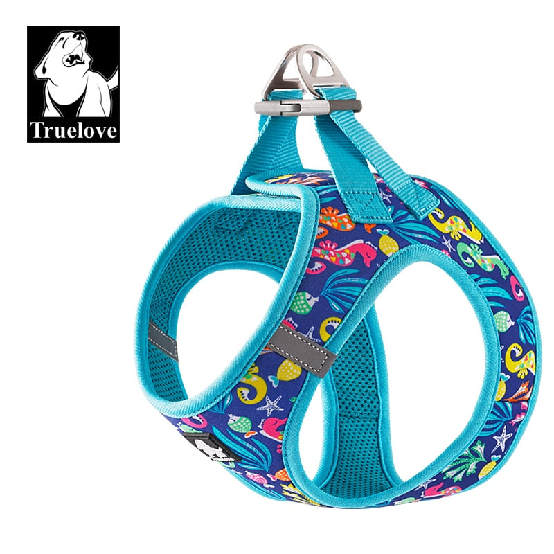 Truelove Soft Air Mesh Adjustable Reflective Dog Harness for Small and Medium Breeds TLH3016