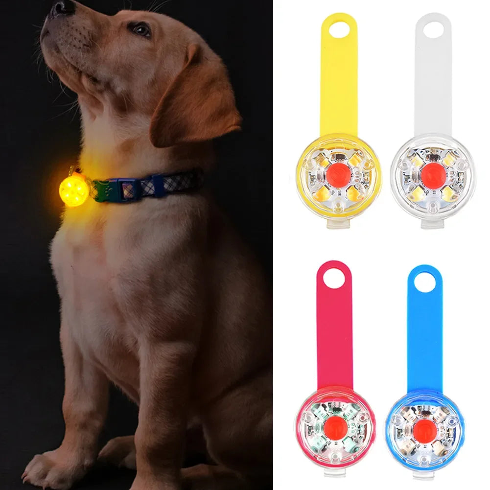 Dog Collar Waterproof Pendant - Flashing LED Light - USB Rechargeable