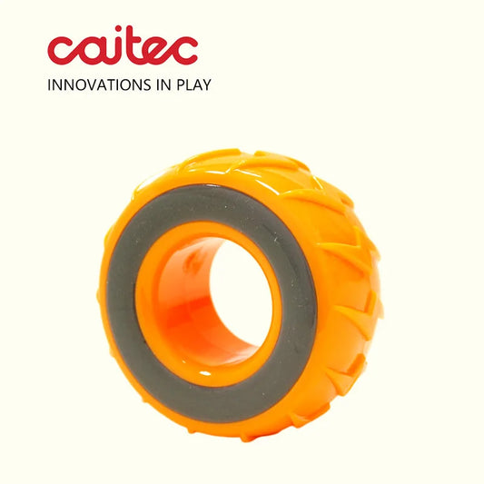 CAITEC Squeaky Tire Dog Toy - Floating, Springy & Bite Resistant