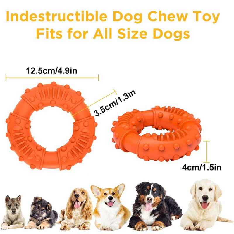 Benepaw Strong Rubber Chew Toy for Aggressive Chewers - helps to promote healthy teeth & gums