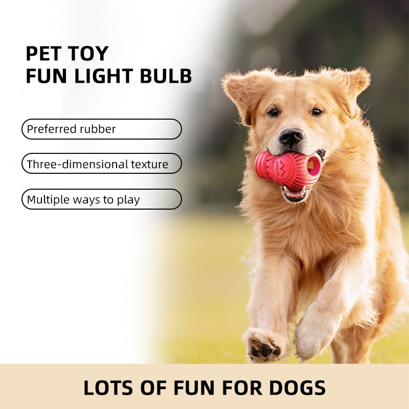 GiGwi Bingo Series Light Bulb Dog Foraging Rubber Toy