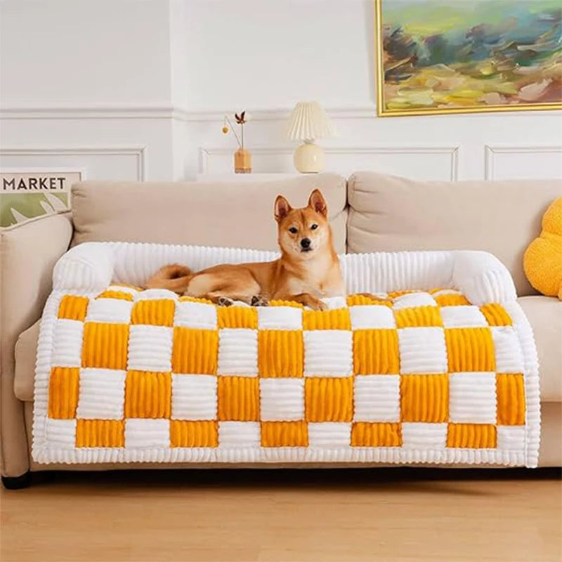 Plaid padded Dog Couch / Sofa Cover