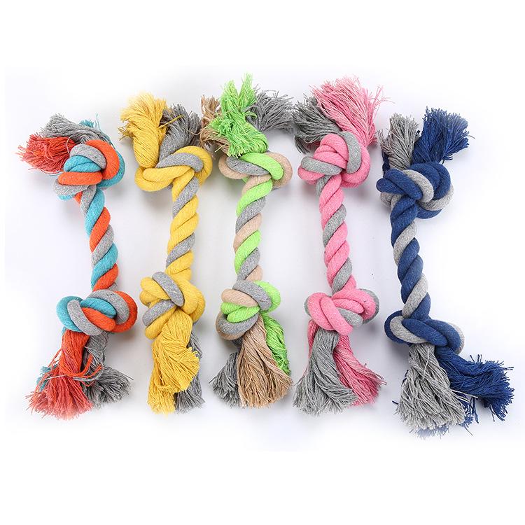 Random Dog / Puppy chew rope knot toy. Aids Teeth Cleaning