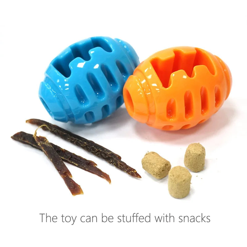 CAITEC Rubber Foraging Rugby Dog Toys - Available in 2 colours & sizes