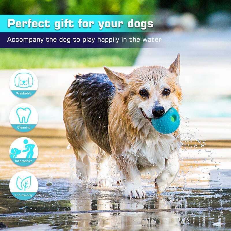 Benepaw Durable Interactive Squeaky Dog Ball Eco-friendly Natural Rubber for Medium to Large Dogs