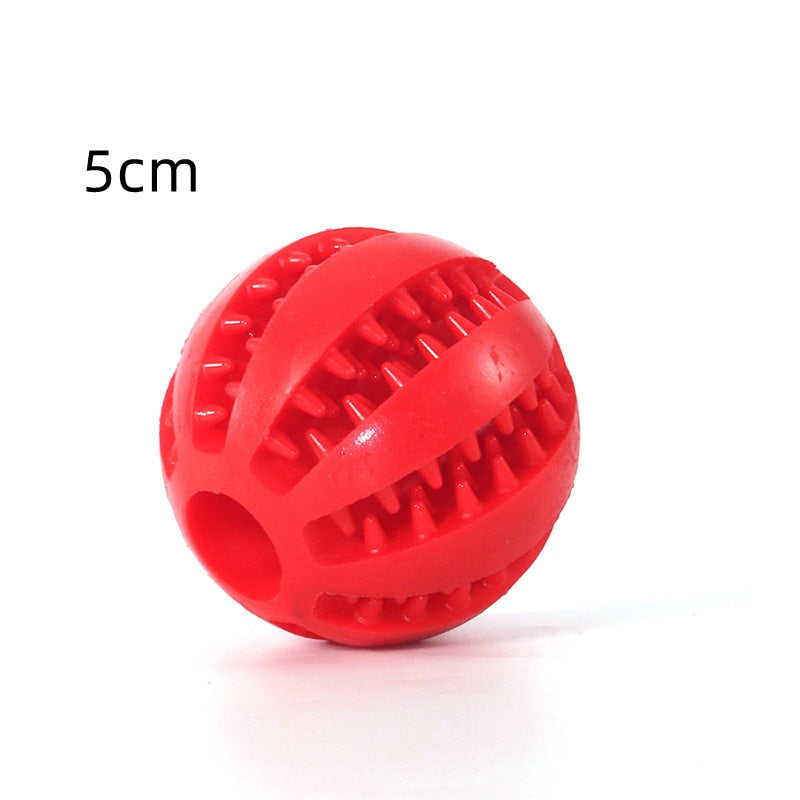 Rubber Interactive Chew Foraging Dog Ball Toys