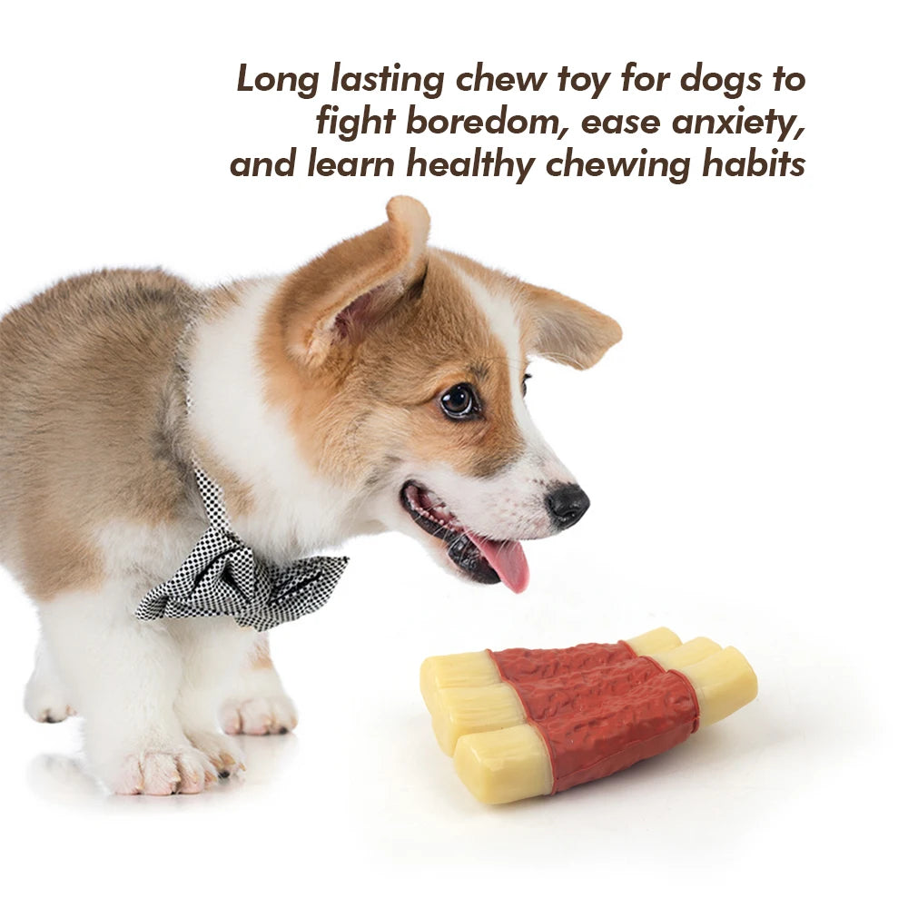 All For Paws Strong Chewer Bacon Flavour Toy made from Non-toxic Nylon Rubber